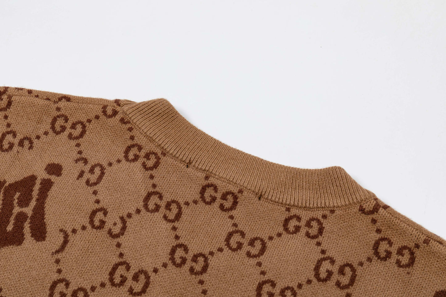 250930 New high-quality and distinctive full-printed wool round-neck sweater