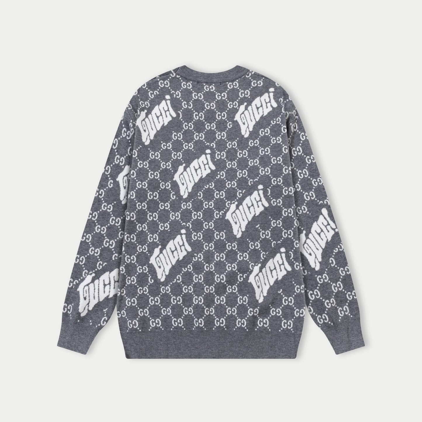 250930 New high-quality and distinctive full-printed wool round-neck sweater