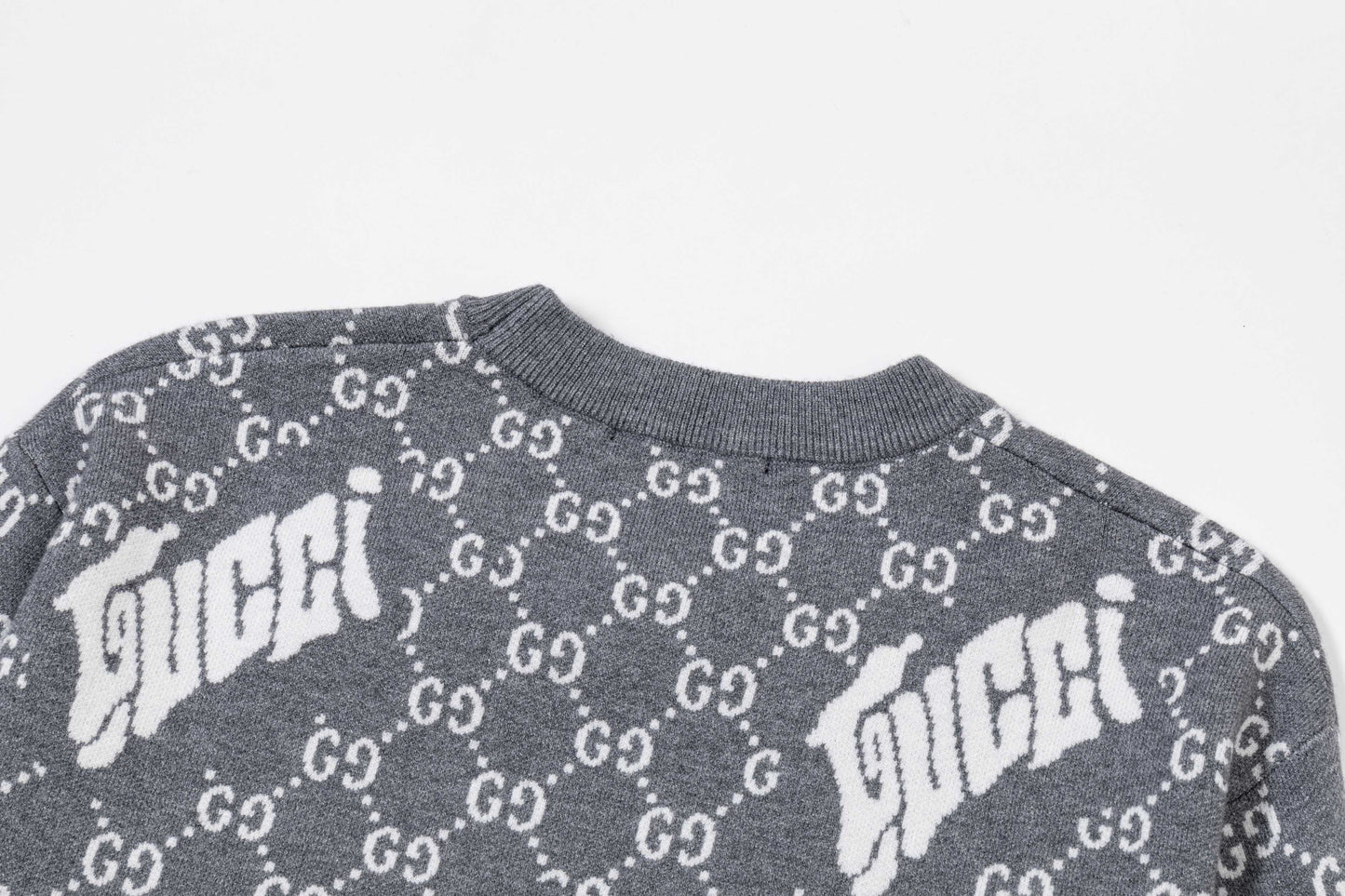250930 New high-quality and distinctive full-printed wool round-neck sweater
