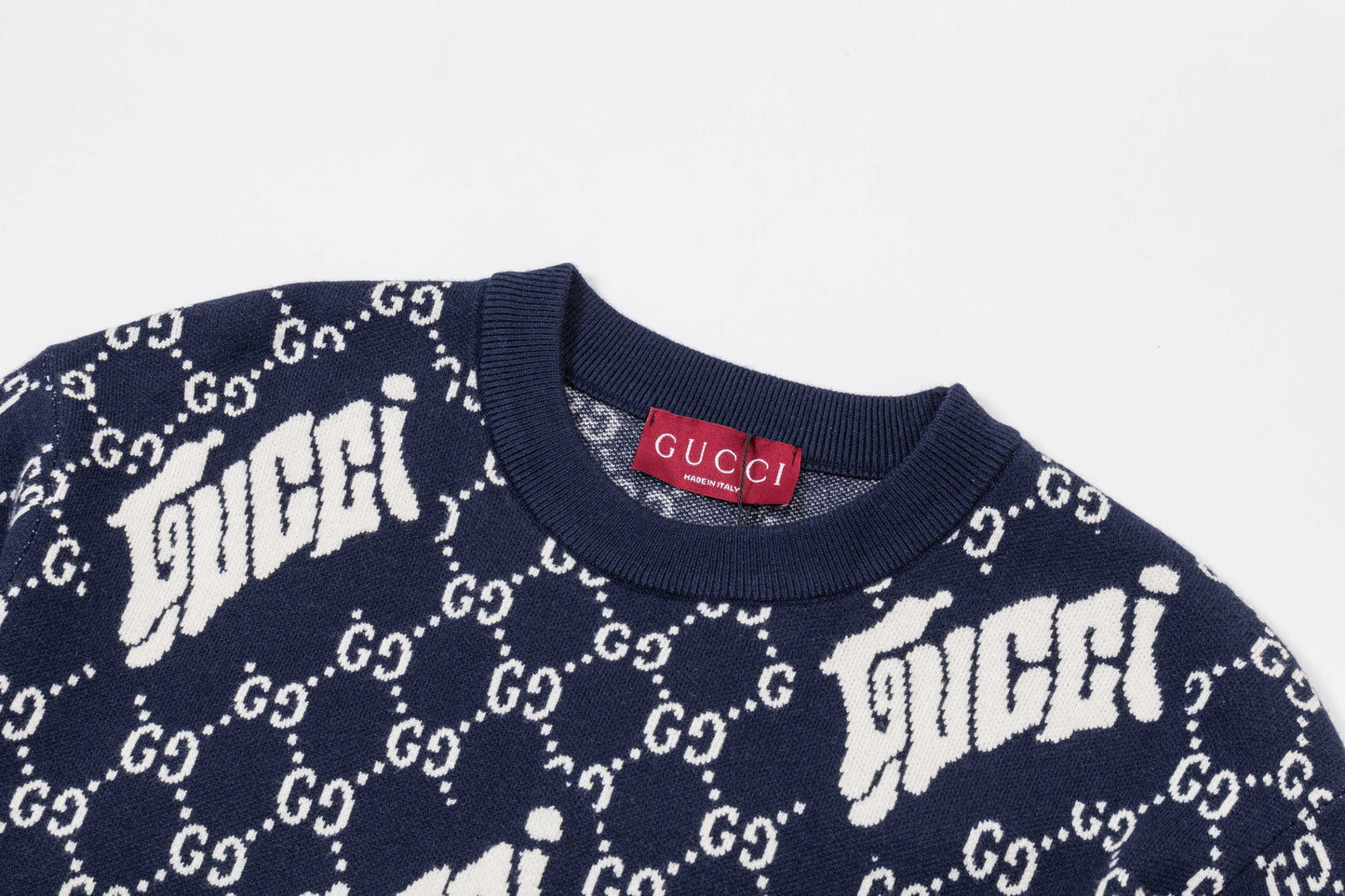 250930 New high-quality and distinctive full-printed wool round-neck sweater