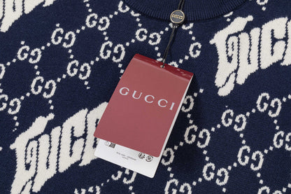 250930 New high-quality and distinctive full-printed wool round-neck sweater