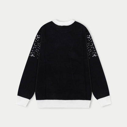 250930 New high-quality, distinctive logo wool round-neck sweater