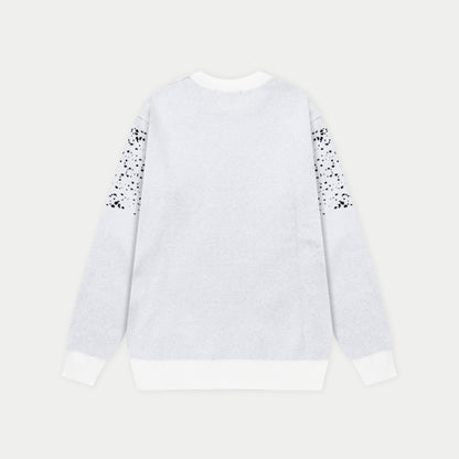 250930 New high-quality, distinctive logo wool round-neck sweater