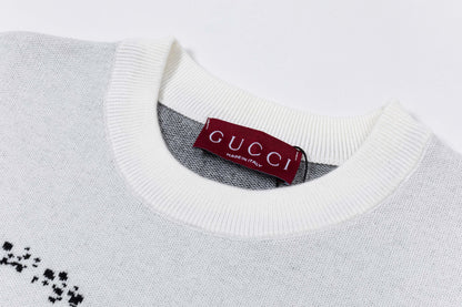 250930 New high-quality, distinctive logo wool round-neck sweater