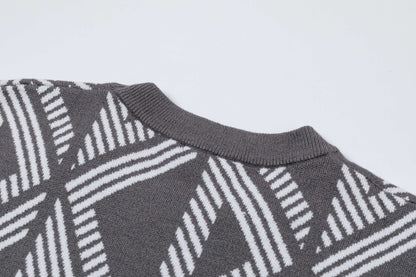 250930 New high-quality, distinctive textured wool round-neck sweater
