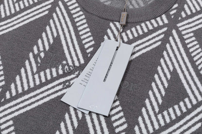 250930 New high-quality, distinctive textured wool round-neck sweater