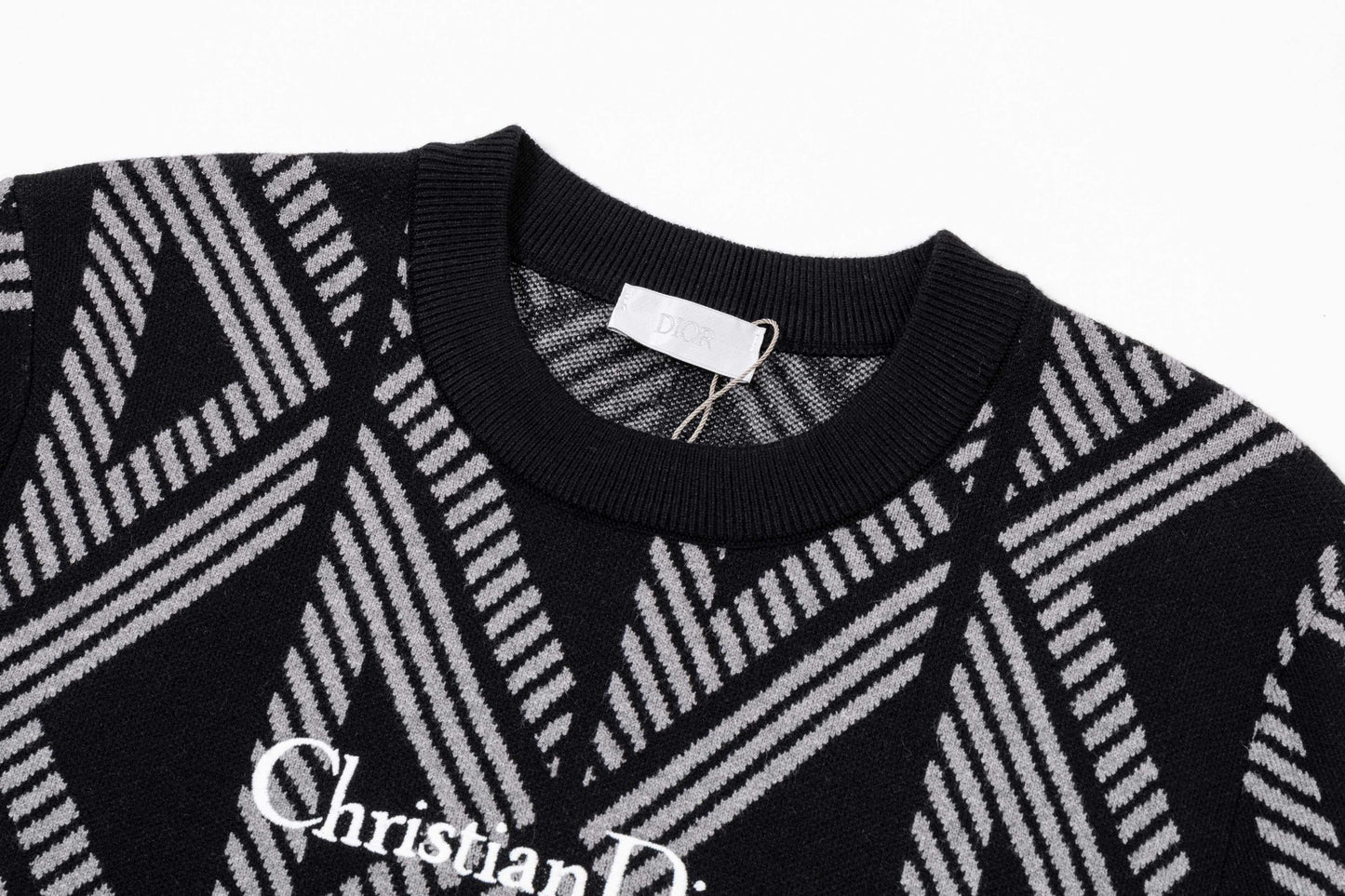 250930 New high-quality, distinctive textured wool round-neck sweater