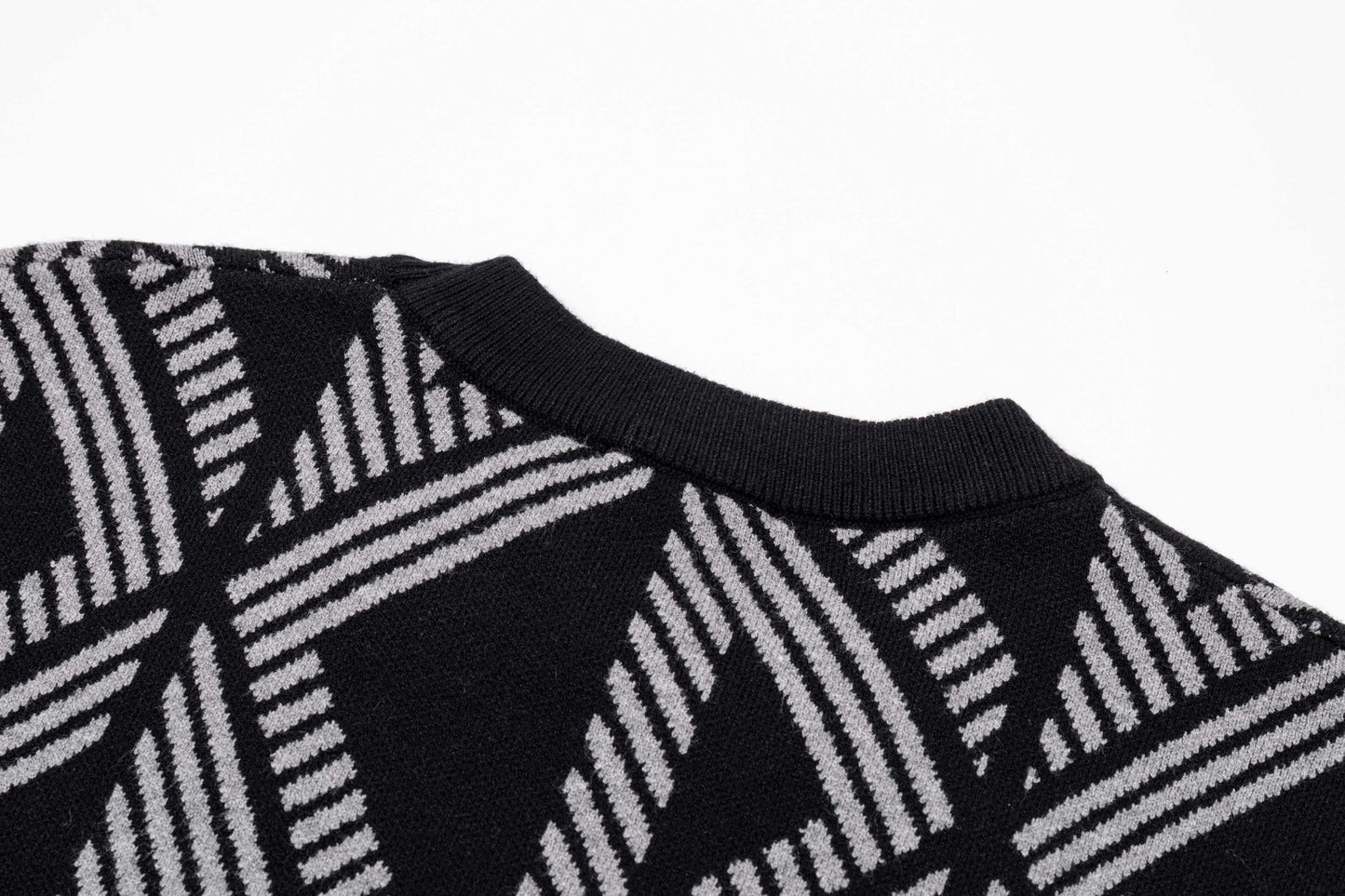 250930 New high-quality, distinctive textured wool round-neck sweater