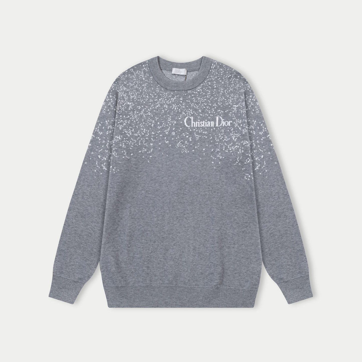 250930 new high-quality, soft, star-studded wool round-neck sweater