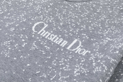 250930 new high-quality, soft, star-studded wool round-neck sweater