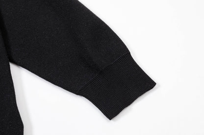 250930 new high-quality, soft, star-studded wool round-neck sweater