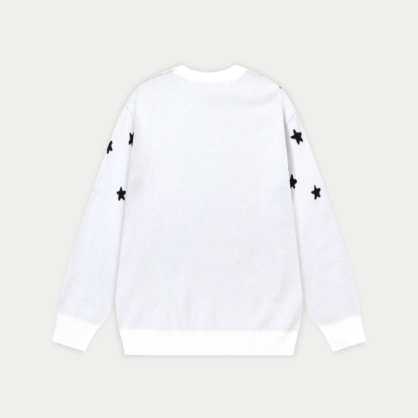250930 new high-quality, soft, star-studded wool round-neck sweater