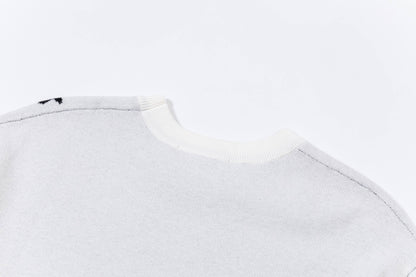 250930 new high-quality, soft, star-studded wool round-neck sweater