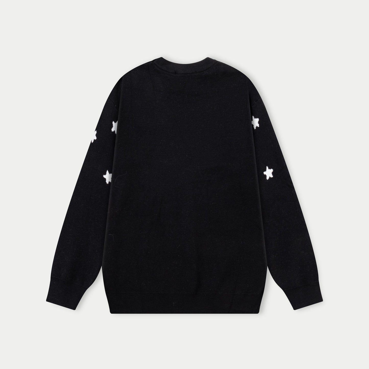 250930 new high-quality, soft, star-studded wool round-neck sweater
