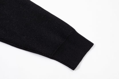 250930 new high-quality, soft, star-studded wool round-neck sweater