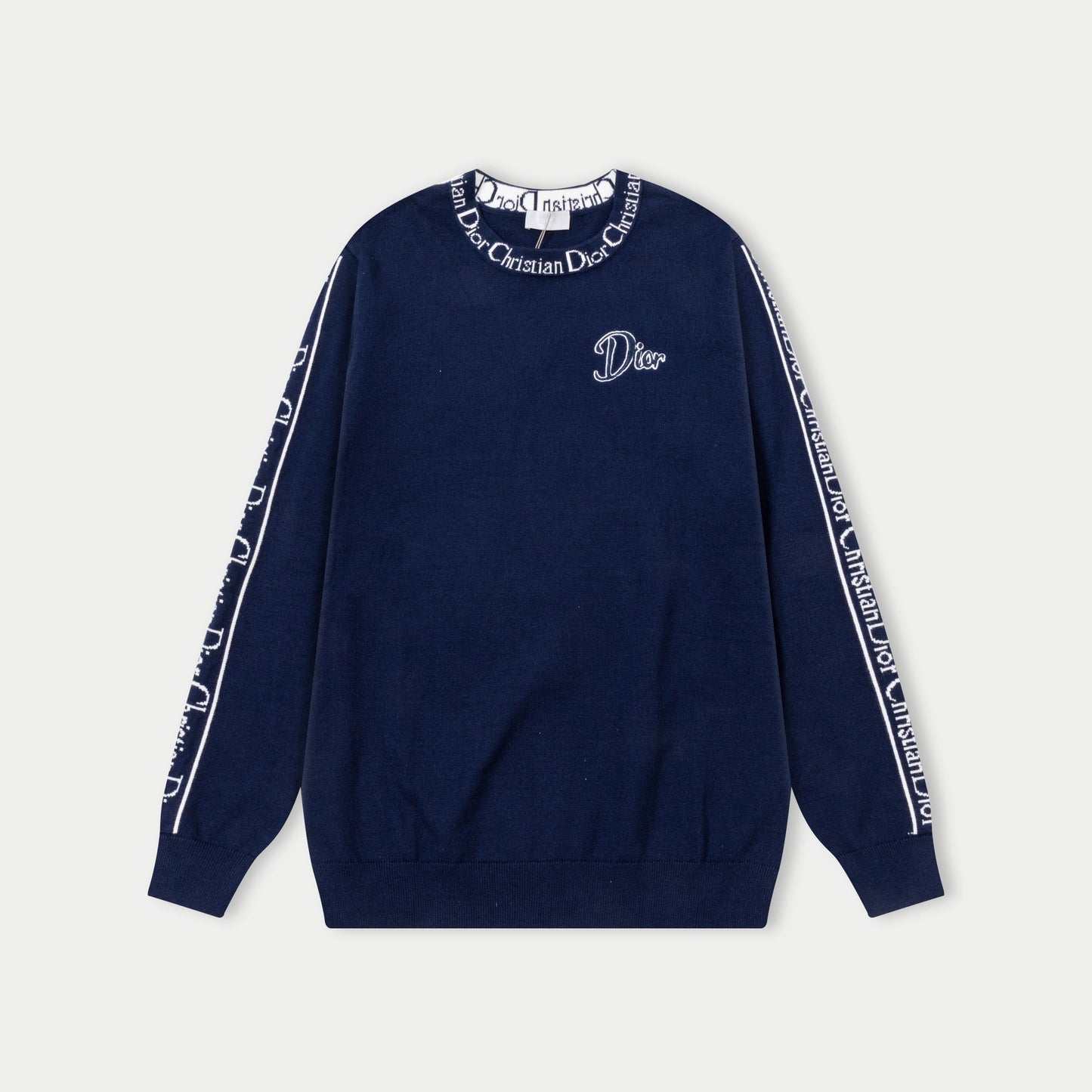 250930 new high-quality, soft and distinctive round-neck wool sweater with a neckline