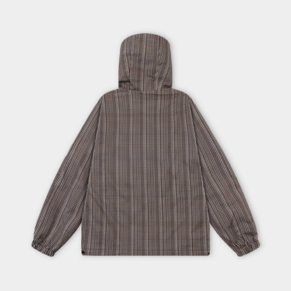 250930 new high-quality full-print checkered hooded jacket
