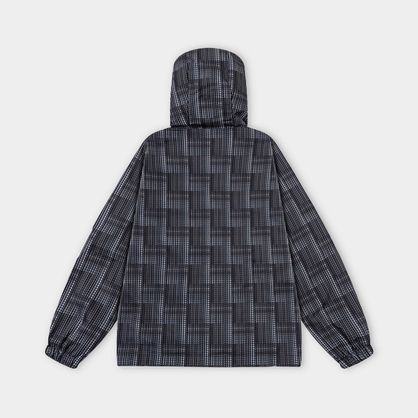 250930 new high-quality full-print checkered hooded jacket