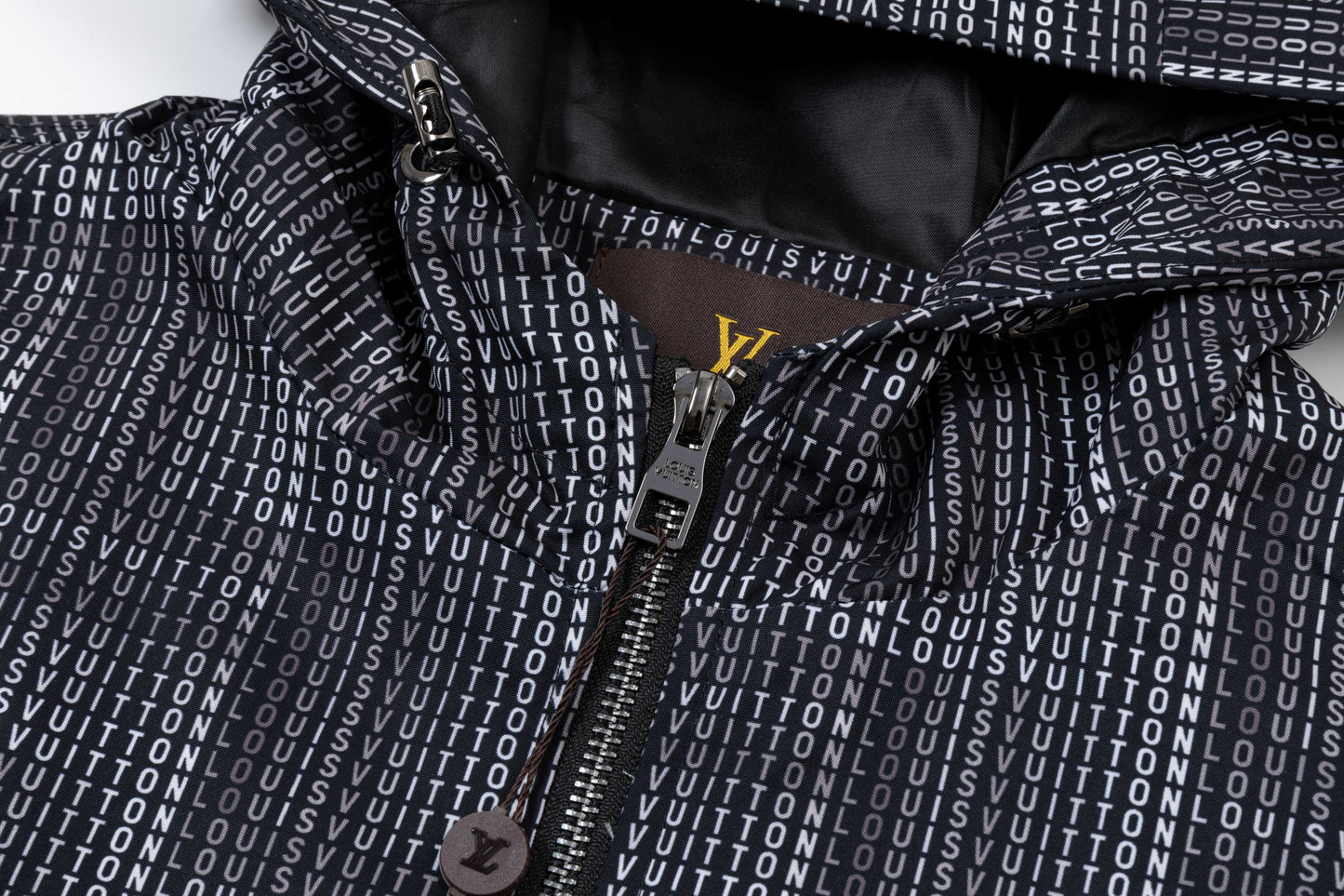 250930 new high-quality full-print checkered hooded jacket