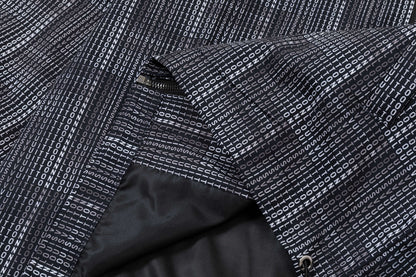 250930 new high-quality full-print checkered hooded jacket