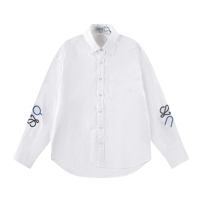 250930 New high-quality embroidered Logo shirt