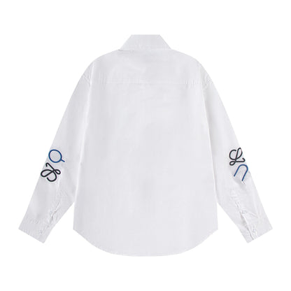 250930 New high-quality embroidered Logo shirt