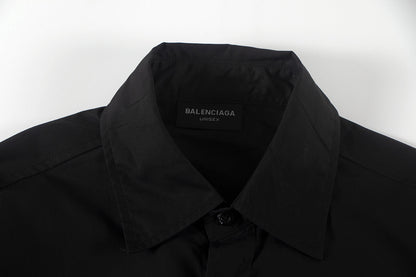 250930 New high-quality lion logo single-breasted casual long-sleeved shirt