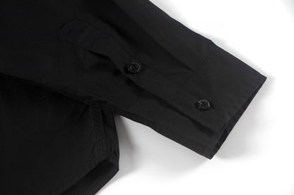 250930 New high-quality lion logo single-breasted casual long-sleeved shirt