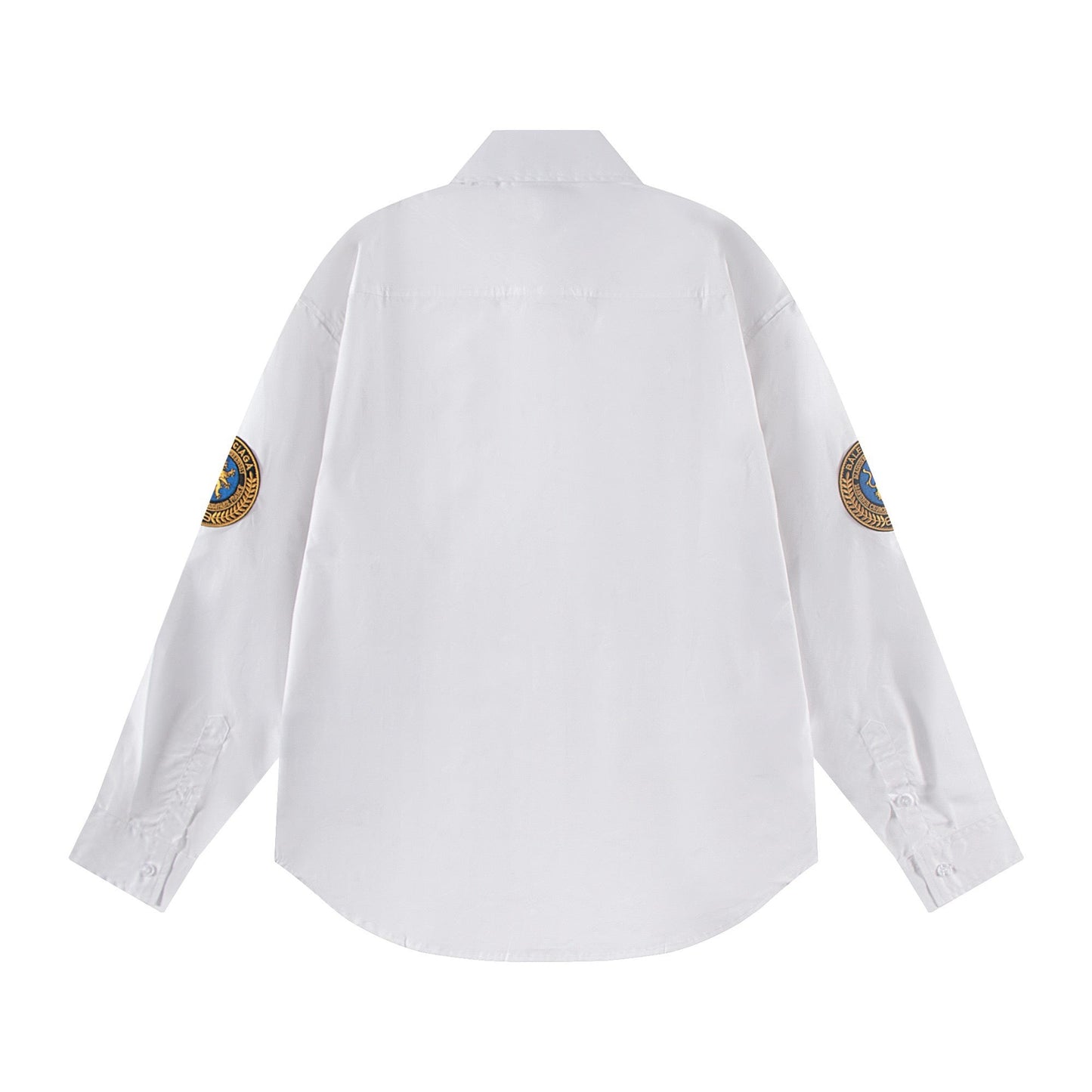 250930 New high-quality lion logo single-breasted casual long-sleeved shirt