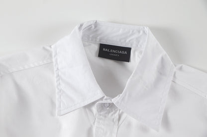 250930 New high-quality lion logo single-breasted casual long-sleeved shirt