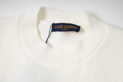 251008 new high-quality, soft and skin-friendly jacquard cashmere blend sweater