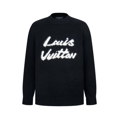 251008 new high-quality, soft and skin-friendly jacquard cashmere blend sweater