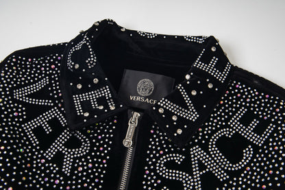251008  new high-quality heavy-duty jacket with a full-body design featuring flash diamond craftsmanship