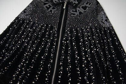 251008  new high-quality heavy-duty jacket with a full-body design featuring flash diamond craftsmanship