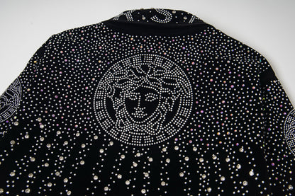 251008  new high-quality heavy-duty jacket with a full-body design featuring flash diamond craftsmanship