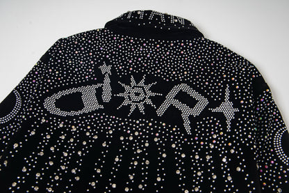 251008  new high-quality heavy-duty jacket with a full-body design featuring flash diamond craftsmanship