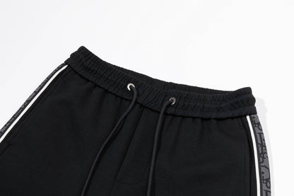 251008 New high-quality side webbing sportswear and casual pants