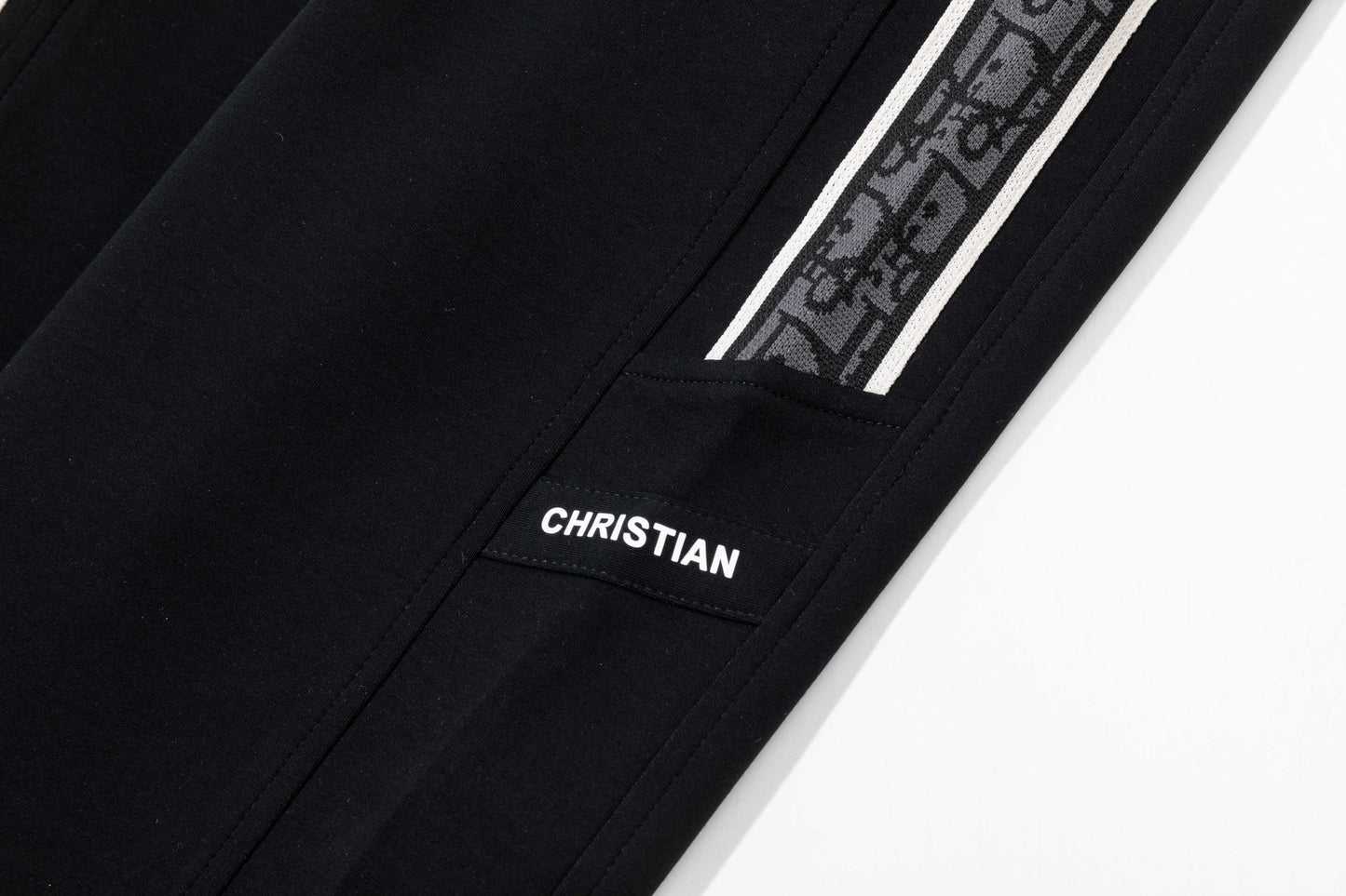 251008 New high-quality side webbing sportswear and casual pants
