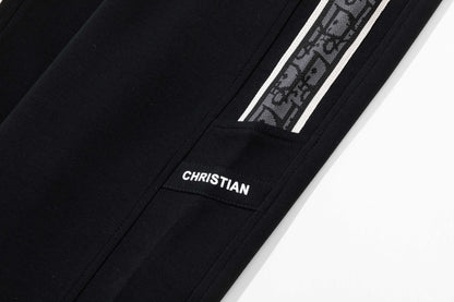 251008 New high-quality side webbing sportswear and casual pants