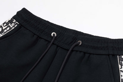251008 New high-quality side webbing sportswear and casual pants