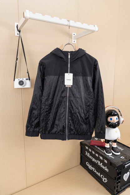 251008 New high-quality full-print patchwork hooded jacket