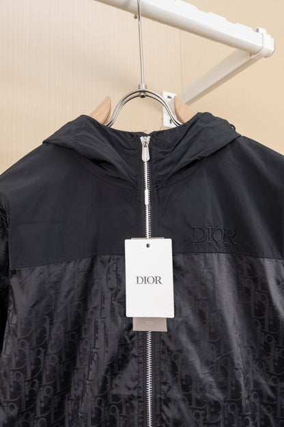 251008 New high-quality full-print patchwork hooded jacket