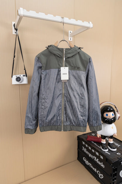 251008 New high-quality full-print patchwork hooded jacket