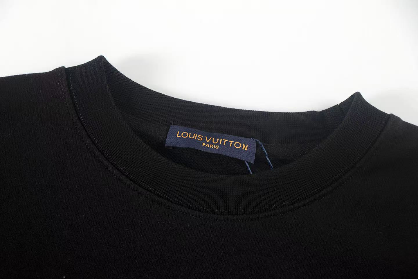 251008 New high-quality three-dimensional embroidered round-neck sweatshirt