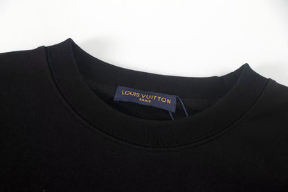251008 New high-quality three-dimensional embroidered round-neck sweatshirt
