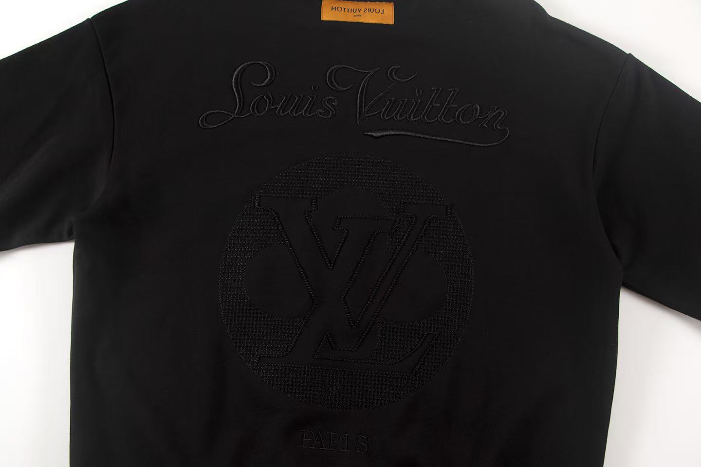 251008 New high-quality three-dimensional embroidered round-neck sweatshirt