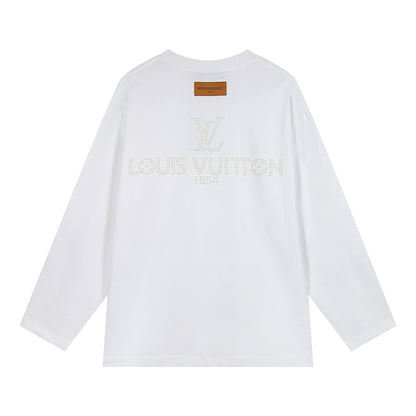 251008 New high-quality pearl grain embossed long-sleeved shirt