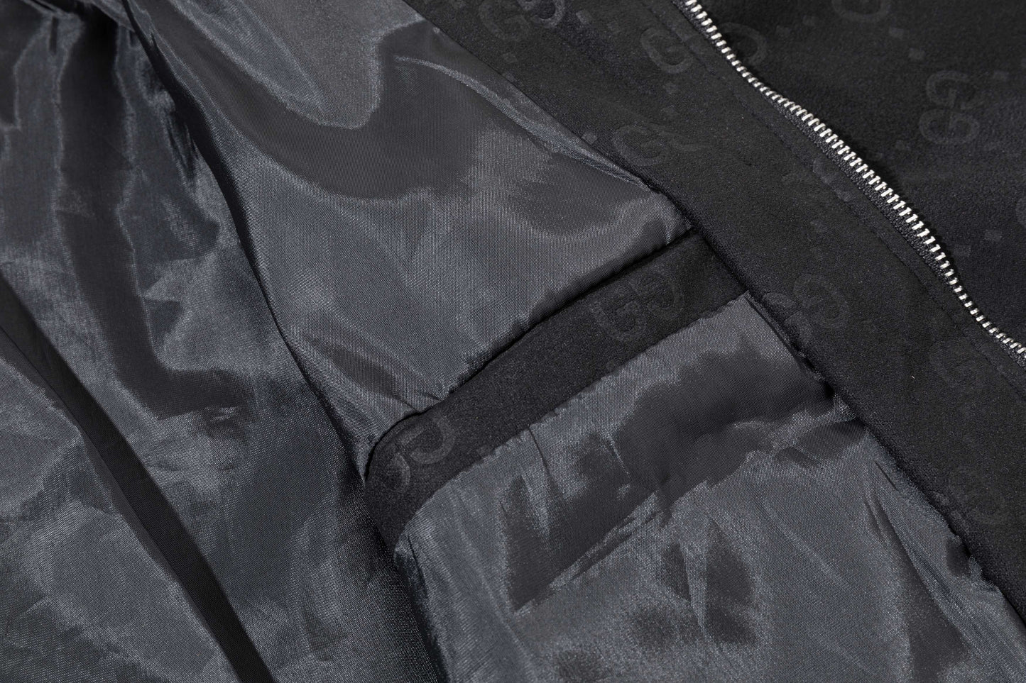 251008 New high-quality deerskin velvet full-print embossed stand-up collar jacket