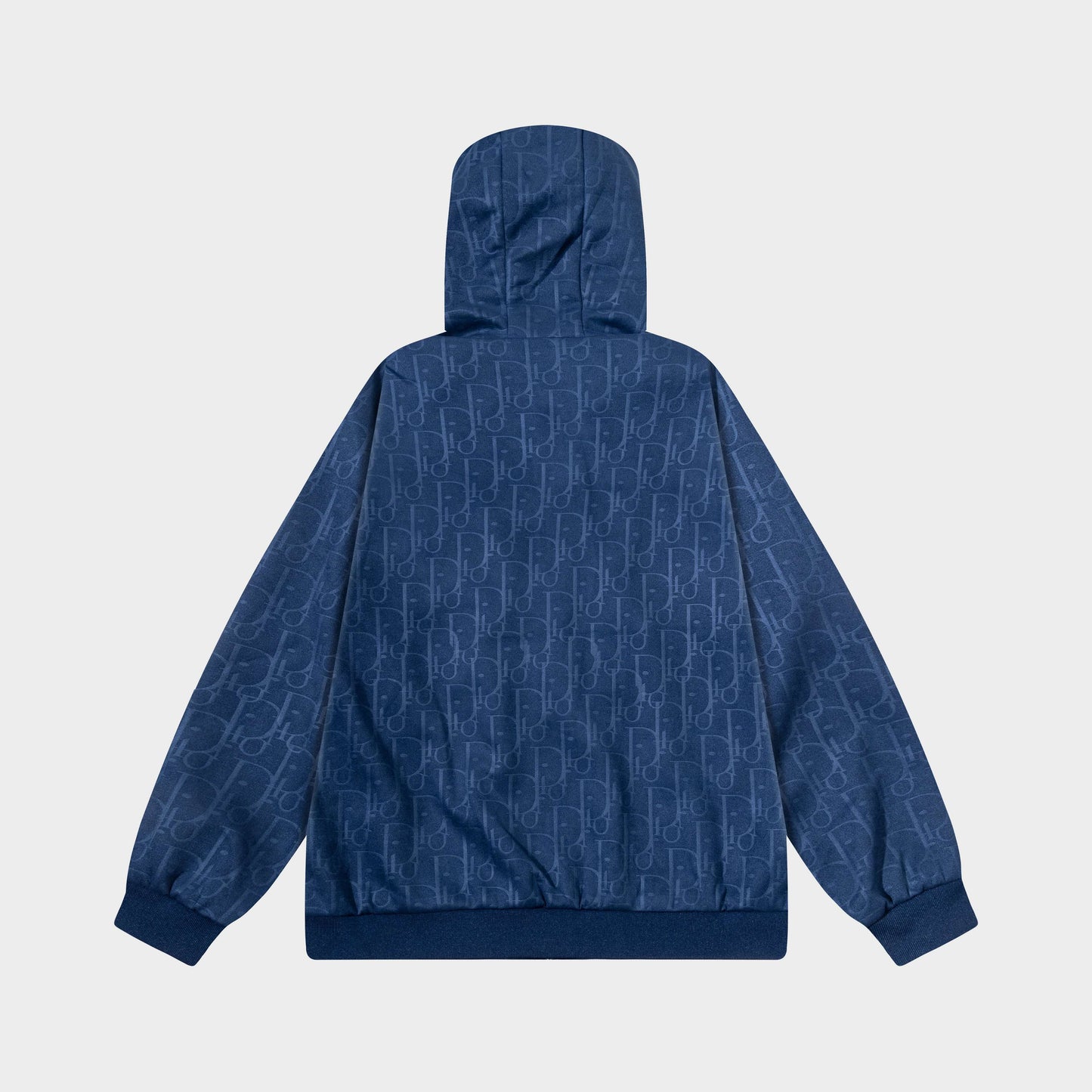 251008 New high-quality deerskin fleece hooded jacket with full embossed printing process