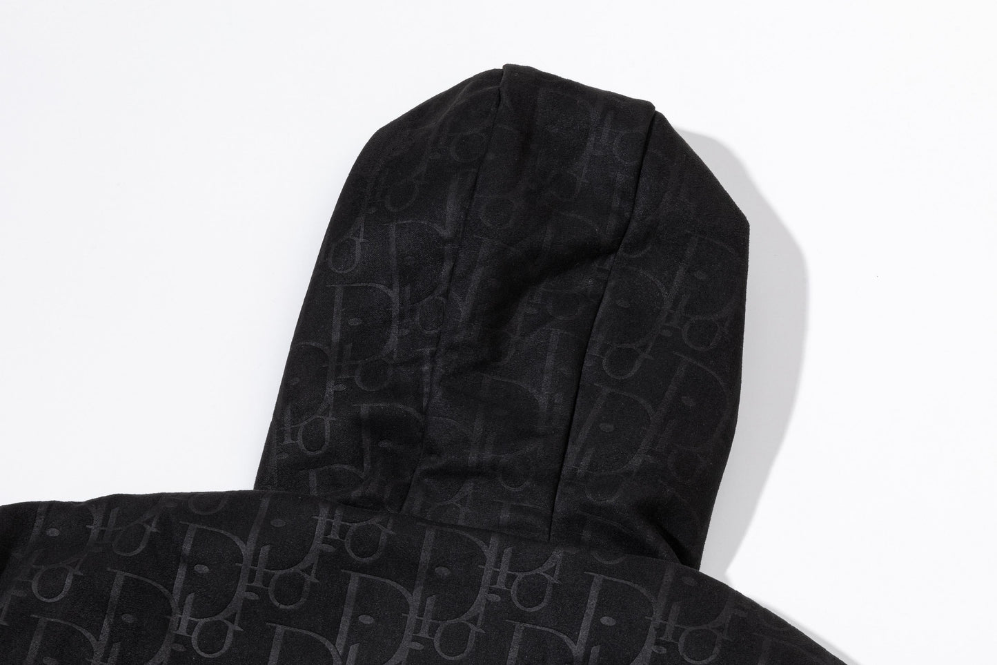 251008 New high-quality deerskin fleece hooded jacket with full embossed printing process